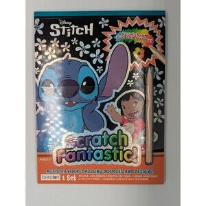 Lilo & Stitch Bendon Scratch Fantastic Activity Book Scratch Art - NEW Ages 3+